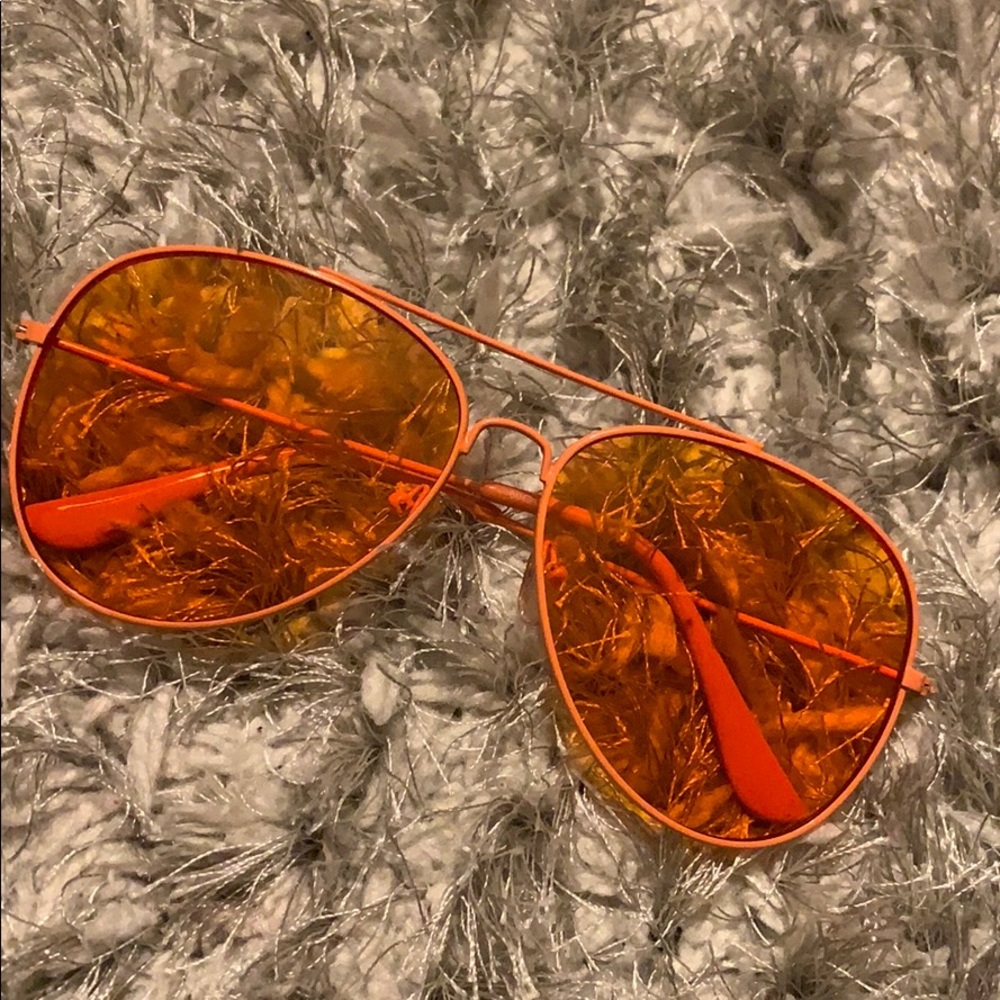 Neon Orange Aviators